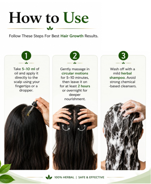 KESH Herbal Hair Oil Key Benefits